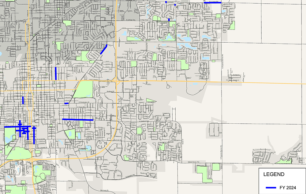 FY24 Resurfacing Phase 1 Map