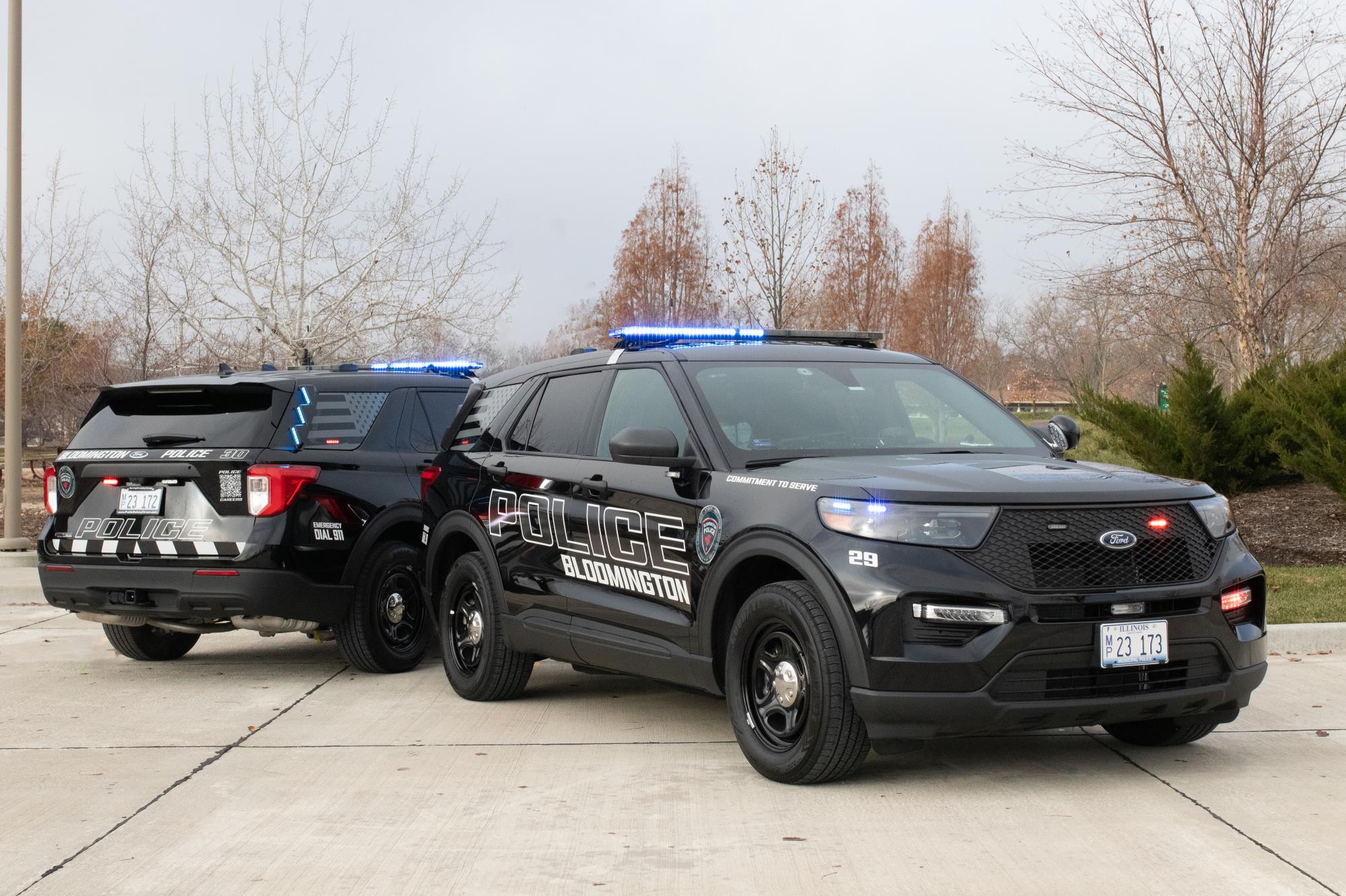 Bloomington Police SUVs