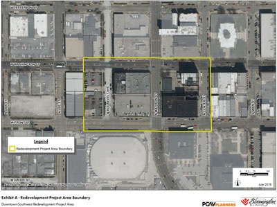 Downtown Southwest TIF Study Area Map